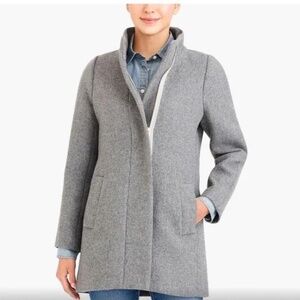 J. Crew Factory City Coat in Heather Gray